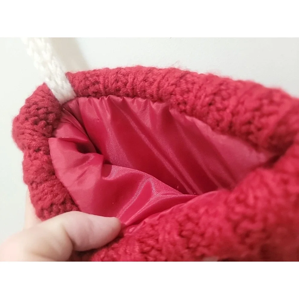 Target Wondershop‎ Red White G Monogram Sweater Knit Christmas Stocking.